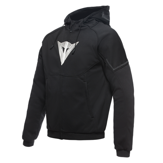 DAINESE CEKET/DAEMON-X SAFETY HOODIE FULL ZIP BLK BLK WHT