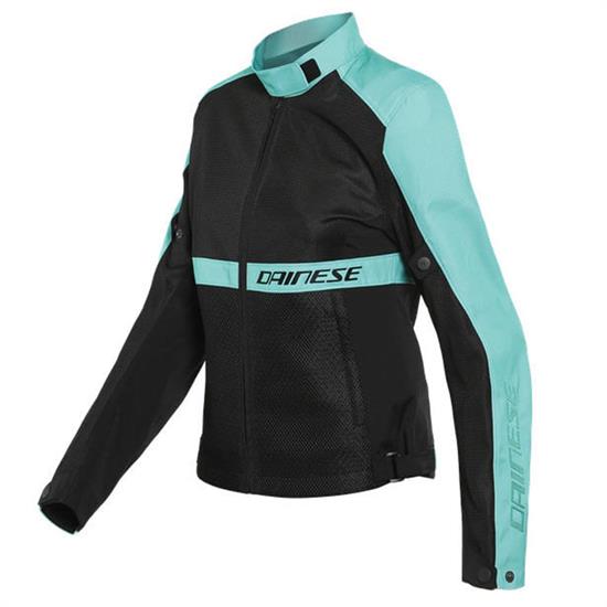 DAINESE CEKET/RIBELLE AIR LADY TEX BLK ACQUA GREEN