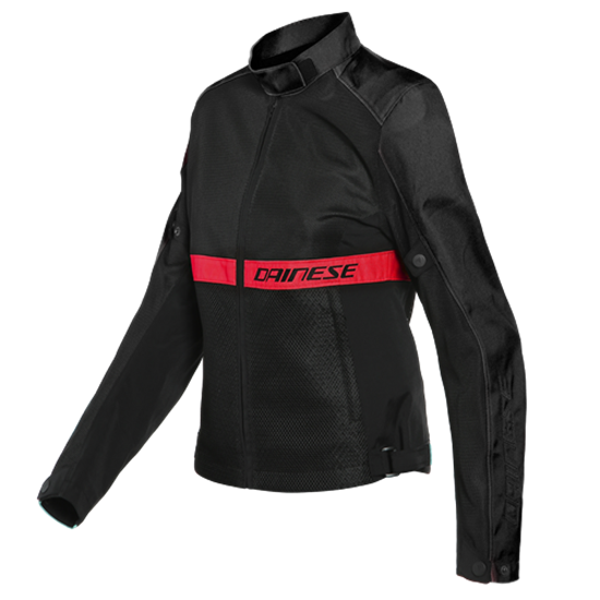 DAINESE CEKET/RIBELLE AIR LADY TEX BLK LAVA RED