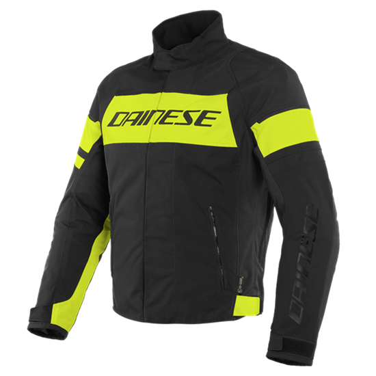 DAINESE CEK/SAETTA D-DRY JACKET BLK FLUO YELLOW BLK