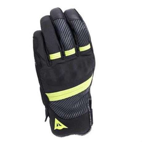 DAINESE ELD/ FULMINE D-DRY-GLOVES BLACK/YELLOW FLUE