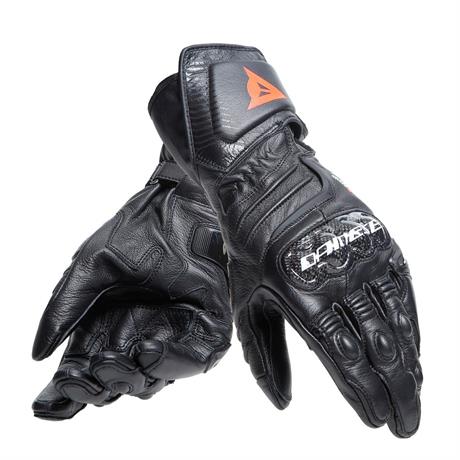 DAINESE ELD/CARBON 4 LONG LTHR GLOVES BLK BLK BLK