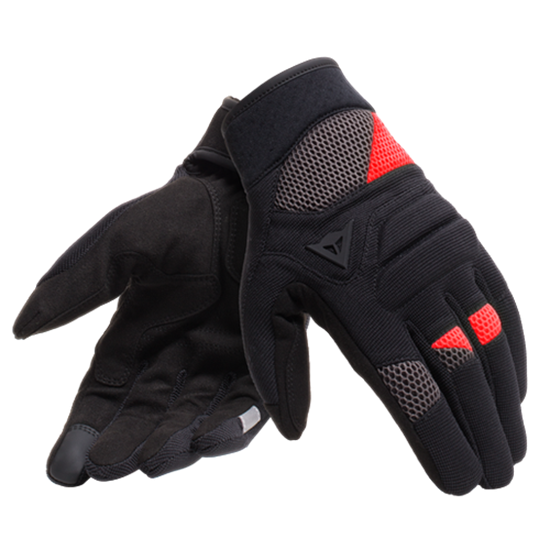 DAINESE ELD/FOGAL UNISEX GLOVES BLACK RED