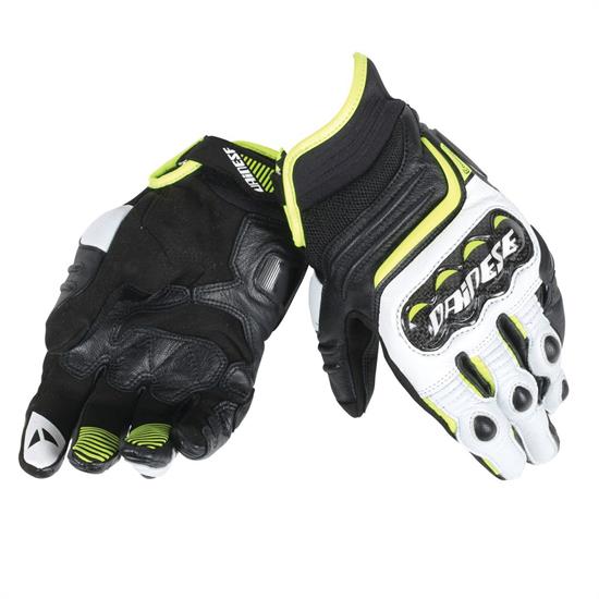 DAINESE ELDİVEN/CARBON D1 SHORT BLK WHT FLU YLW