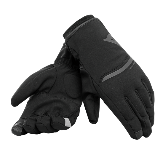 DAINESE ELD/PLAZA LADY D-DRY GLOVES BLK BLK