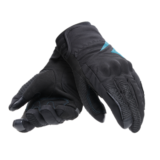 DAINESE ELD/TRENTO D-DRY GLOVES WMN BLACK OCEAN DEPTHS