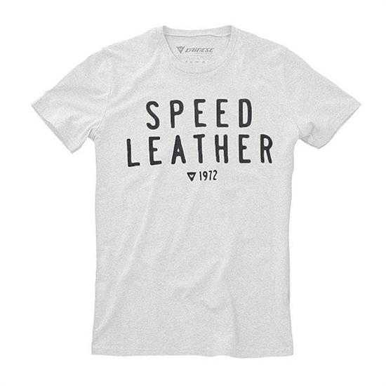 DAINESE T-SHIRT/SPEED LEATHER 1972 WHITE