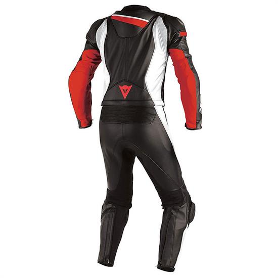 DAINESE TKM/VELOSTER 1PC.SUIT BLK WHT FL RED