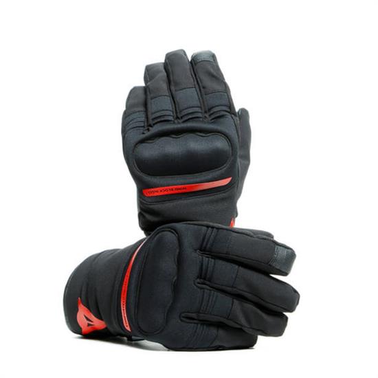 DAINESE/AVILA UNISEX D-DRY GLOVES BLK RED
