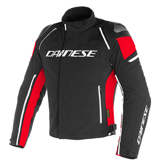 DAINESE/RACING 3 D-DRY JACKET BLK BLK RED