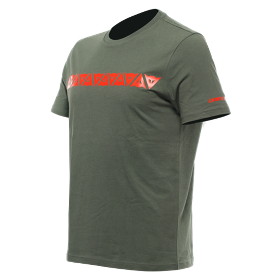 DAINESE/STRIPES T-SHIRT CLIMBING-IVY FLUO RED