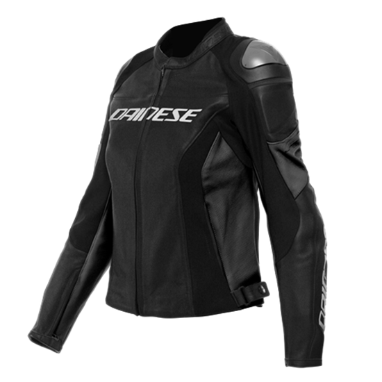 DNS CKT DERİ/RACING 4 LADY LEATHER JACKET PERF. BLK BLK