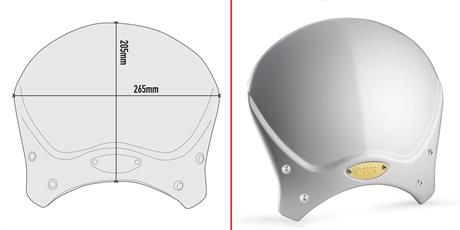 GIVI 100AL BMW R NINE T (14-21) - YAMAHA XSR700 (16-20) - XSR 900 (16-21) ALUMINYUM SİPERLİK