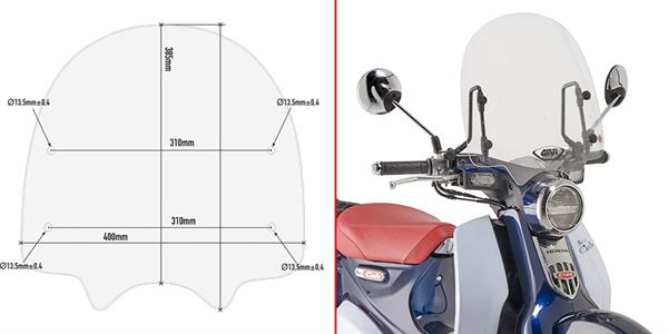 GIVI 1168A HONDA SUPER CUB C125 (18-24) RÜZGAR SİPERLİK
