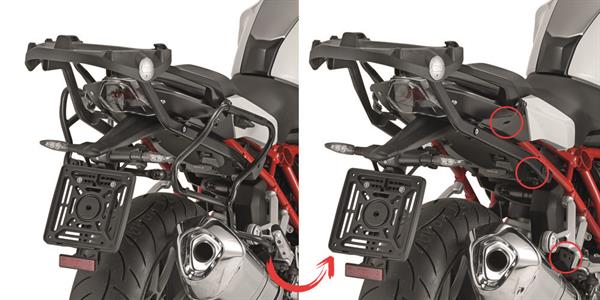 GIVI PLXR5117 BMW R1200R - R1200RS (15-18) - R1250R (19-24) - R1250RS (19-22) YAN ÇANTA TAŞIYICI