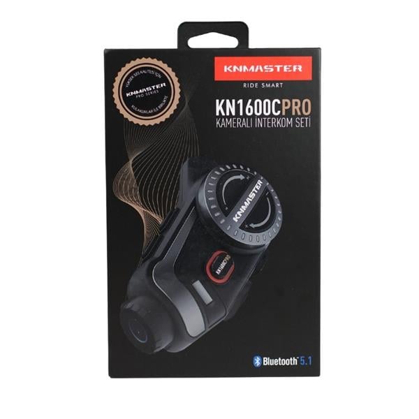 KNMASTER KN1600C Kameralı Motosiklet Kask İnterkom Bluetooth Intercom Kulaklık Seti