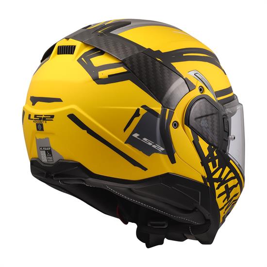 LS2 ADVANT 2 TAPE MAT SARI-SİYAH KASK
