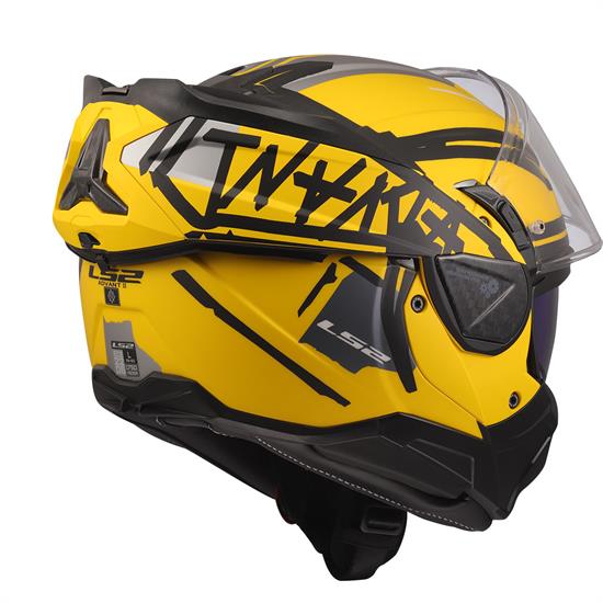LS2 ADVANT 2 TAPE MAT SARI-SİYAH KASK