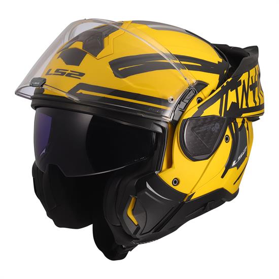 LS2 ADVANT 2 TAPE MAT SARI-SİYAH KASK