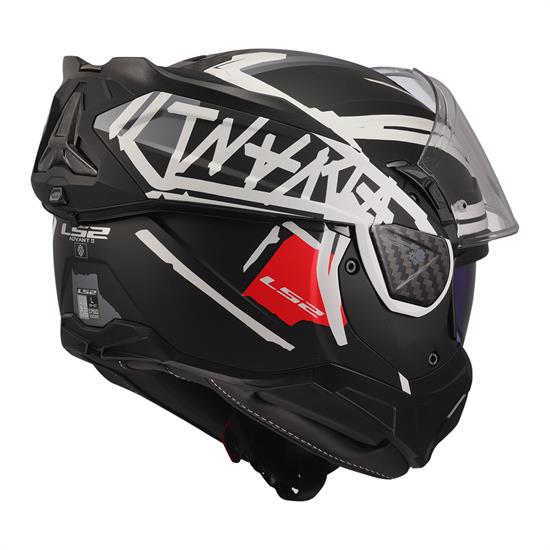 LS2 ADVANT 2 TAPE MAT SİYAH-BEYAZ KASK