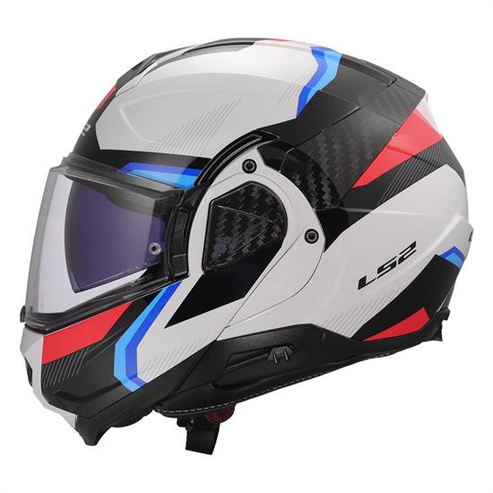 LS2 ADVANT 2 TRIPLE BEYAZ-MAVİ-KIRMIZI-SİYAH KASK