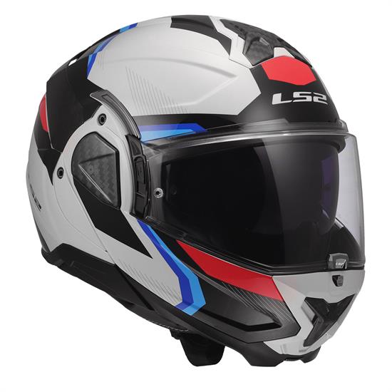 LS2 ADVANT 2 TRIPLE BEYAZ-MAVİ-KIRMIZI-SİYAH KASK