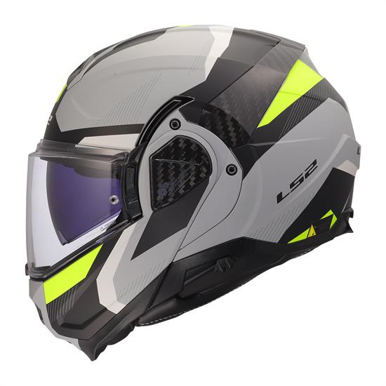 LS2 ADVANT 2 TRIPLE MAT GRİ- SİYAH-NEON SARI KASK
