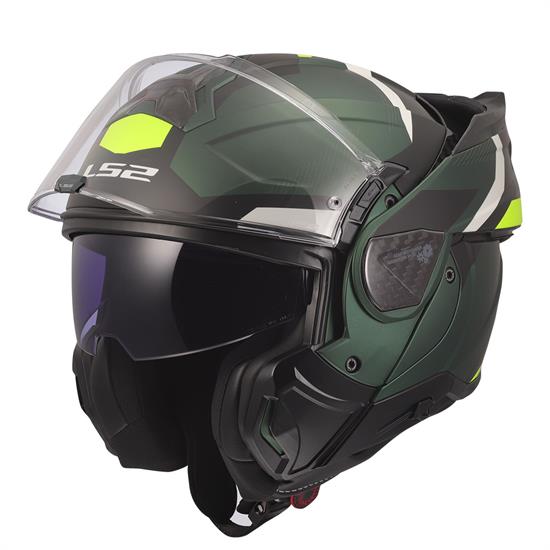 LS2 ADVANT 2 TRIPLE MAT YEŞİL-SİYAH-NEON SARI KASK