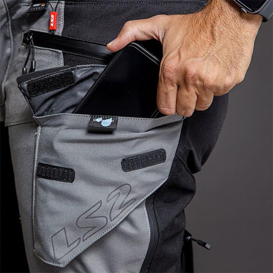 LS2 APOLLO PANTOLON SİYAH-GRİ