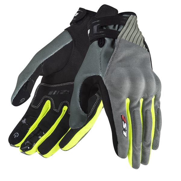 LS2 DART 2 ELDİVEN GRİ-NEON SARI