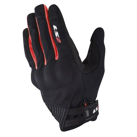 LS2 DART 2 ELDİVEN SİYAH-KIRMIZI