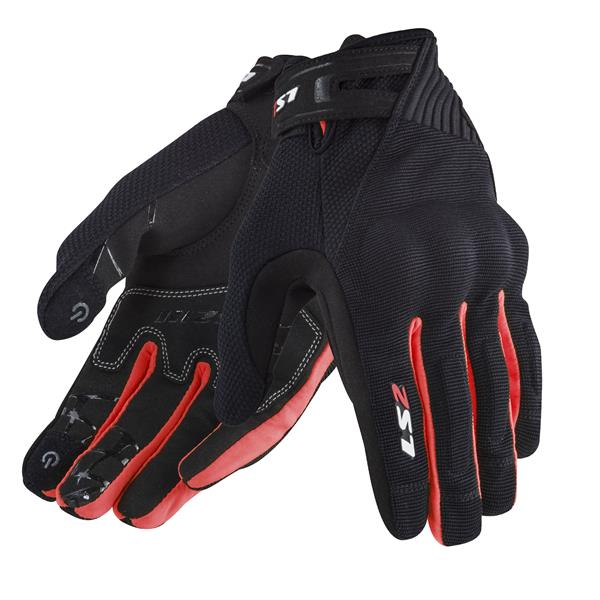 LS2 DART 2 ELDİVEN SİYAH-KIRMIZI