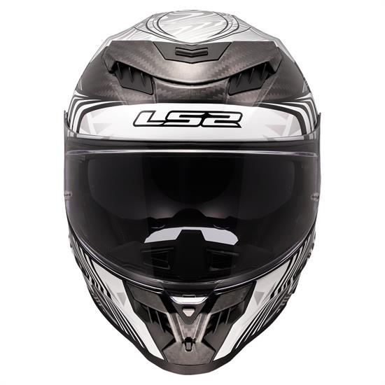 LS2 DRAGON KARBON ENTHUM SİYAH-GRİ KASK