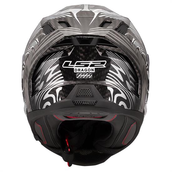 LS2 DRAGON KARBON ENTHUM SİYAH-GRİ KASK