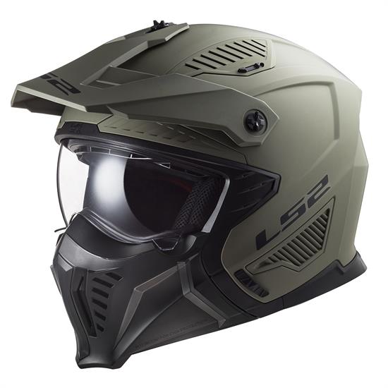 LS2 DRIFTER MAT OLIVE YEŞİL KASK