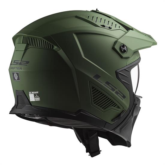 LS2 DRIFTER MAT YEŞİL KASK