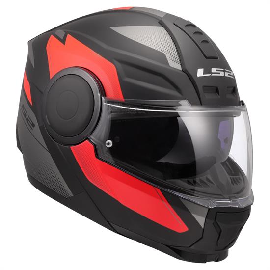 LS2 SCOPE 2 DURIA MAT SİYAH-KIRMIZI KASK