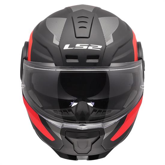 LS2 SCOPE 2 DURIA MAT SİYAH-KIRMIZI KASK