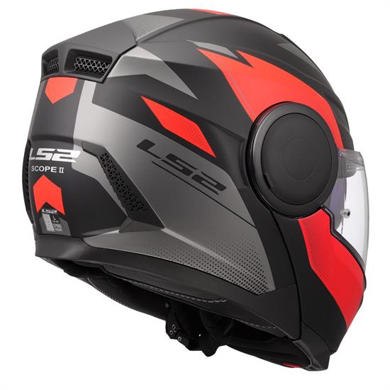 LS2 SCOPE 2 DURIA MAT SİYAH-KIRMIZI KASK