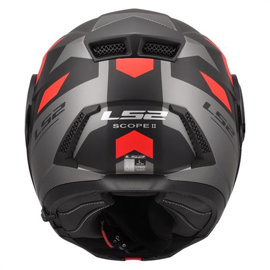 LS2 SCOPE 2 DURIA MAT SİYAH-KIRMIZI KASK