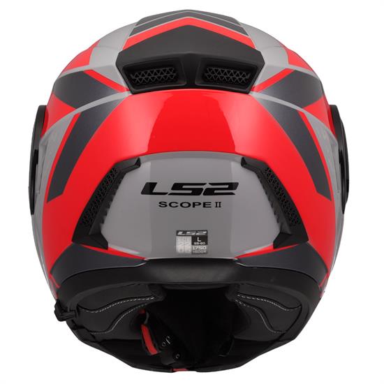 LS2 SCOPE 2 OXYD GRİ-KIRMIZI KASK