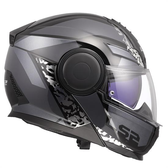 LS2 SCOPE 2 OXYD SİYAH-TITANIUM KASK