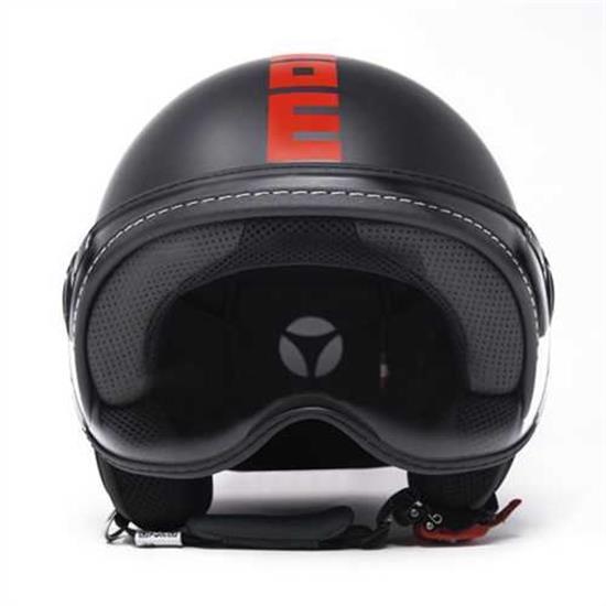 MOMO KASK/FGTR CLASSIC MOMO FLUO MATT BLACK RED 21