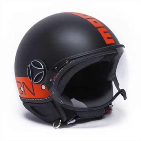 MOMO KASK/FGTR CLASSIC MOMO FLUO MATT BLACK RED 21