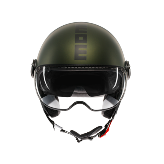 MOMO KASK/FGTR EVO MOMO MONO MATT GREEN BLACK