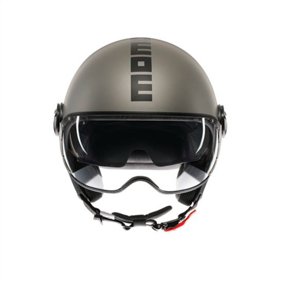 MOMO KASK/FGTR EVO MOMO MONO MATT TIT.FROST BLK
