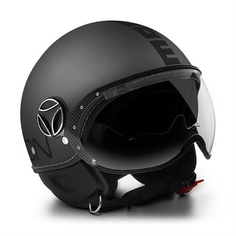 MOMO KASK/FGTR EVO MOMO MONO TITANIUM FROST BLACK
