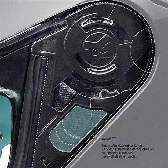 NEXX SX.100R ABISAL SARI-MAVİ KASK