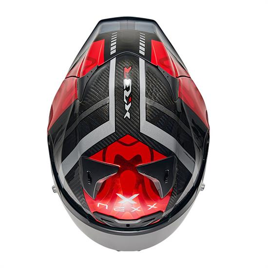 NEXX X.R3R SWIRL KARBON KIRMIZI KASK