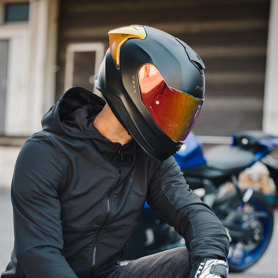 NEXX Y.100R SUBSONIC MAT SİYAH-KIRMIZI KASK